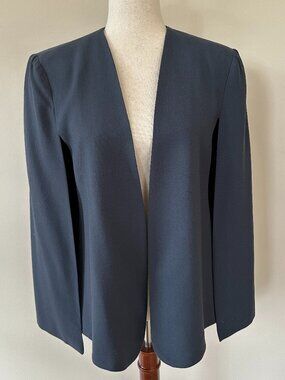 Alberto Makali Slate Gray Open Front Capelet Size L
